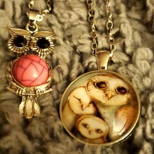 Two New Owl Necklaces